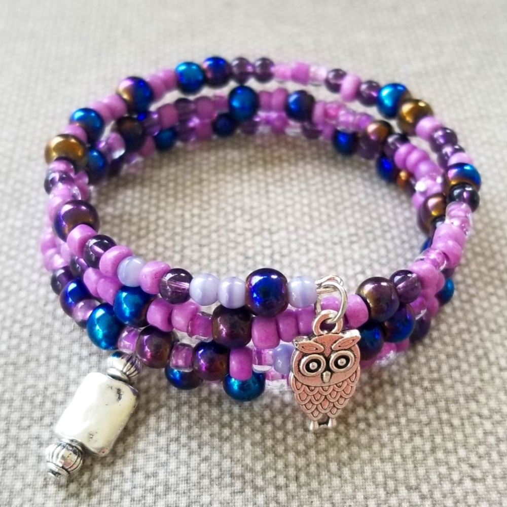 Handmade Memory Wire Bracelet